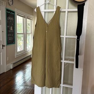 Maurie + Eve Khaki Textured Romper